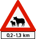 skilt 146.5+804_0.2-1.3km
